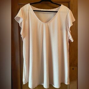 Light pink cap sleeve top
